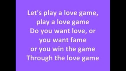 Lady Gaga - Love Game w Lyrics