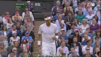 Nadal vs Kukushkin - Wimbledon 2014