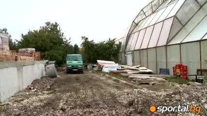 Строеж на базата в Панчарево 