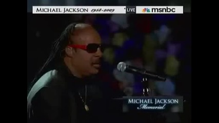 Stevie Wonder пее в памет на Майкъл Джексън