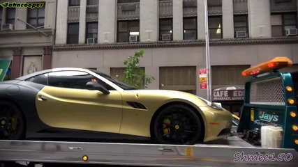 Матово черно и златисто Ferrari California - Gumball 3000 2012