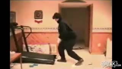 Fatsuit Kid Faceplants Hard on a Treadmill 