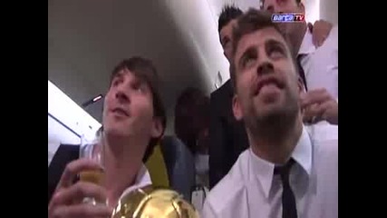 Fc Barcelona - Messi brinda la Pilo