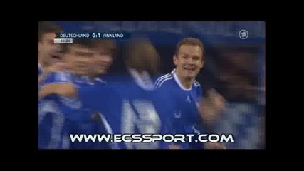 Германия - Финландия 1:1 Гол на Йохансон 