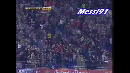 Barcelona - Real Valladolid 4 - 0 Etoo