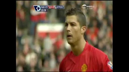 14.03 Манчестър Юнайтед - Ливърпул 1:0 Кристиано Роналдо гол