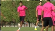 Барселона тренира в пълен състав