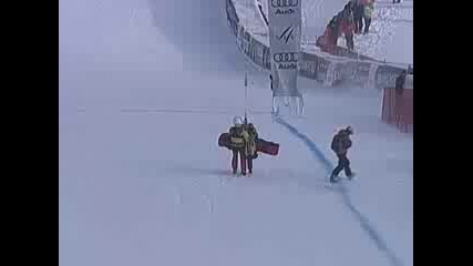 Daniel Albrecht Crashes In Training Run (crazy).flv