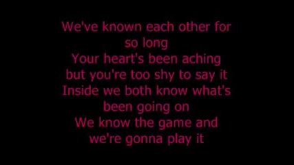 Never Gonna Give You Up w Lyrics - Ashley Tisdale