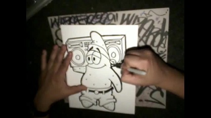 Drawing Patrick The Star- Spongebob Cartoon Character