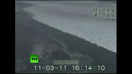 Потресаващи кадри от бедствието в Япония. 