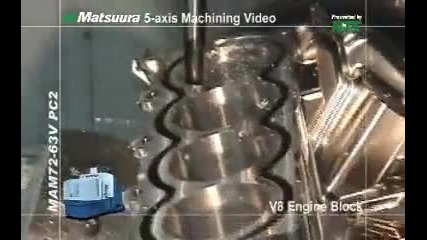 5 Axis Cnc - V8 Engine Block 