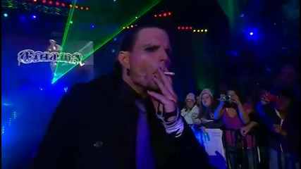 Jeff Hardy cocky entrance at genesis 2011