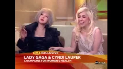 Lady Gaga and Cyndi Lauper Interview on Good Morning America 