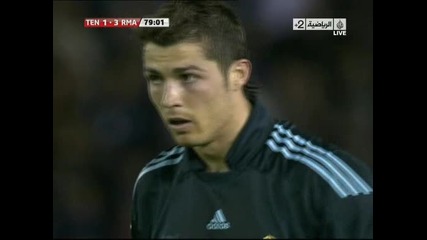 27.02.2010 Тенерифе 1 - 5 Реал Мадрид гол на Кристиано Роналдо от дузпа 