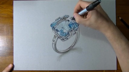 Страхотна реалистична рисунка на пръстен!