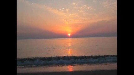Sunset in Japan Sea on May