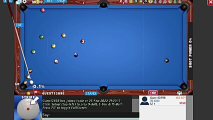 Flash Pool Game 8-ball glitch