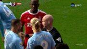Manchester City with a Red Card vs. Nottingham Forest