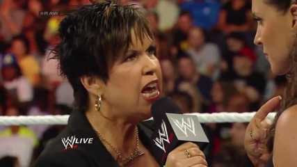 Stephanie Mcmahon gives Vickie Guerrero an ultimatum Raw June 23 2014