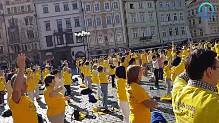 Медитация на Фалун Дафа в Прага, Чехия, септември 2018 г.