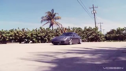 Porsche 911 Carrera on 20 Vossen Vvs-cv3 Concave Wheels Rims