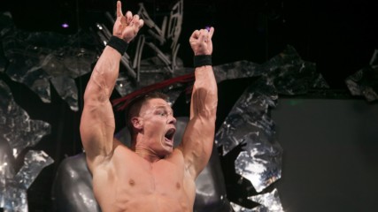 John Cena's diving pointed elbow: SmackDown, Jan. 15, 2004