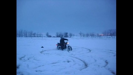 Simson S50 drift в снега 