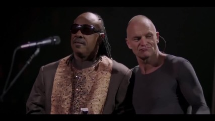 Sting and Stevie Wonder - Fragile - live