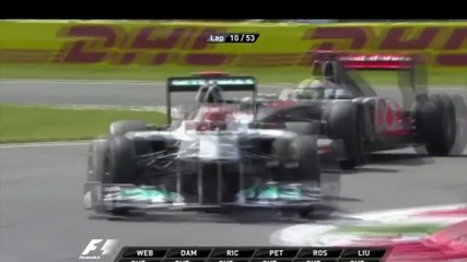 F1 Гран при на Италия 2011 - избрани моменти 2 Hd