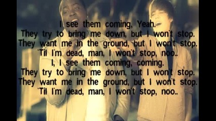 New !!! Justin Bieber Wont Stop Lyrics Feat. Sean Kingston 