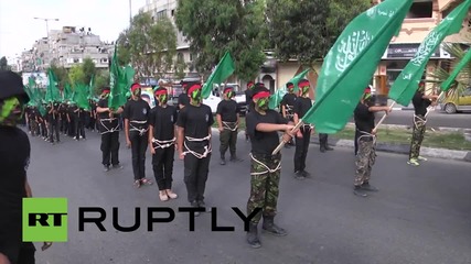 State of Palestine: 500 teenagers participate in Hamas 'Knights Camp' march in Gaza