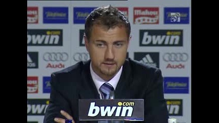 Jerzy Dudek At Real Madrid Press Confere