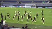 Лудогорец тренира на "Олимпико" преди Рома
