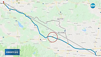 Катастрофа предизвика тапа на АМ „Тракия”