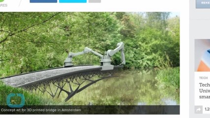 Amsterdam Plans Printed Steel Bridge With Robotics and Software Firms