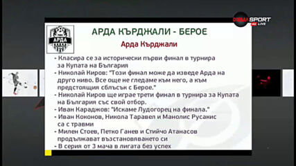 Берое ще излиза от кризата срещу високо летящия Арда