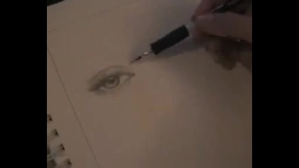 Kristen Stewart Close Up Drawing