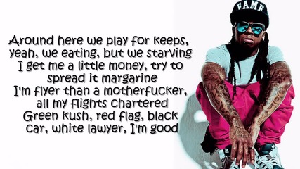 Lil Wayne - Terrorists ( I'm Good ) ft. Meek Mill ( Lyrics On Screen )
