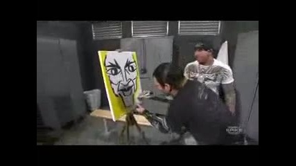 Jeff Hardy With Shannon backstage