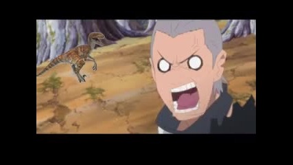 Hidan meets a dinosaur 