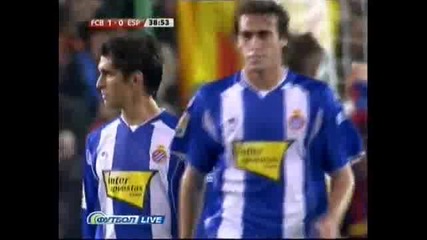 Fc Barcelona 1 - 0 Espanyol Ibrahimovic Goal (12.12.09) 