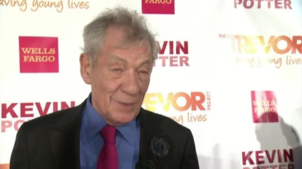 Sir Ian McKellen Gets The Hero Award From The Trevor Project
