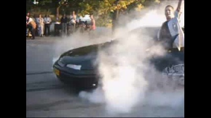 Opel Calibra Burnout!