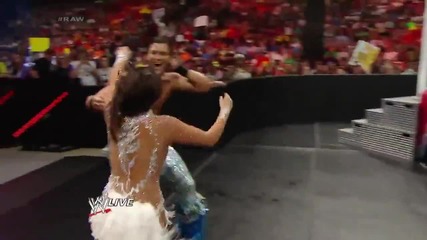 santino Marella and Emma vs Fandango and Layla - Wwe Raw - 14/4/14
