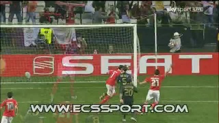 Benfica 2 - 1 Liverpool (cardozo goal) 