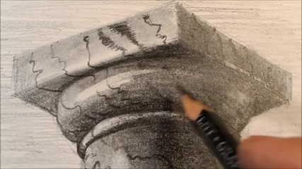 Drawing a Doric Column, Time Lapse