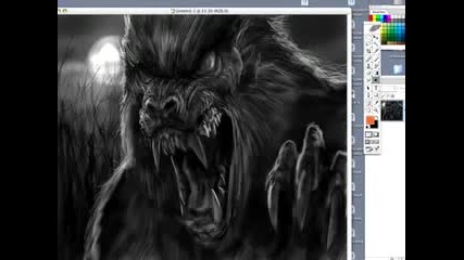 Speed Painting a Werewolf 