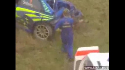 Petter Solberg Crash - Rally Deutschland 2004