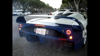 Екзотични коли в Бевърли Хилс - Bugatti Mc12 lambos и повече 